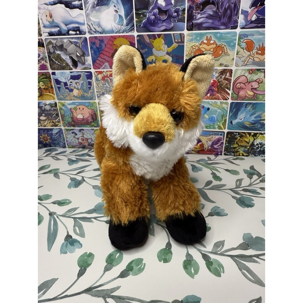 Aurora‎ Fiona the Red Fox Plush 6x9" Stuffed Animal Orange White